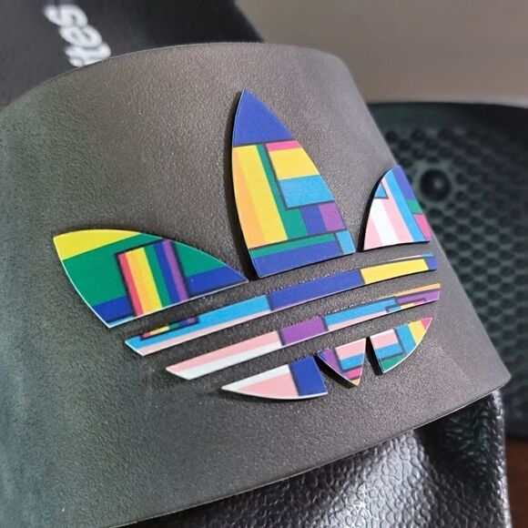 Adidas Original Adilette Limited Edition Love Unites Black Translucent Unisex - Picture 5 of 12